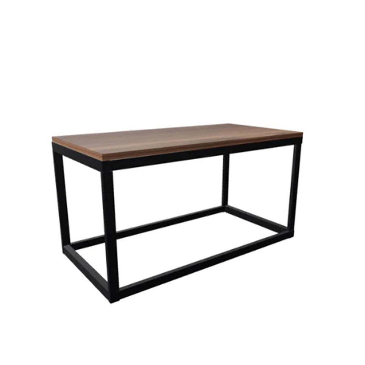 Iron and Melamine Wood Coffee Table - MTC-049
