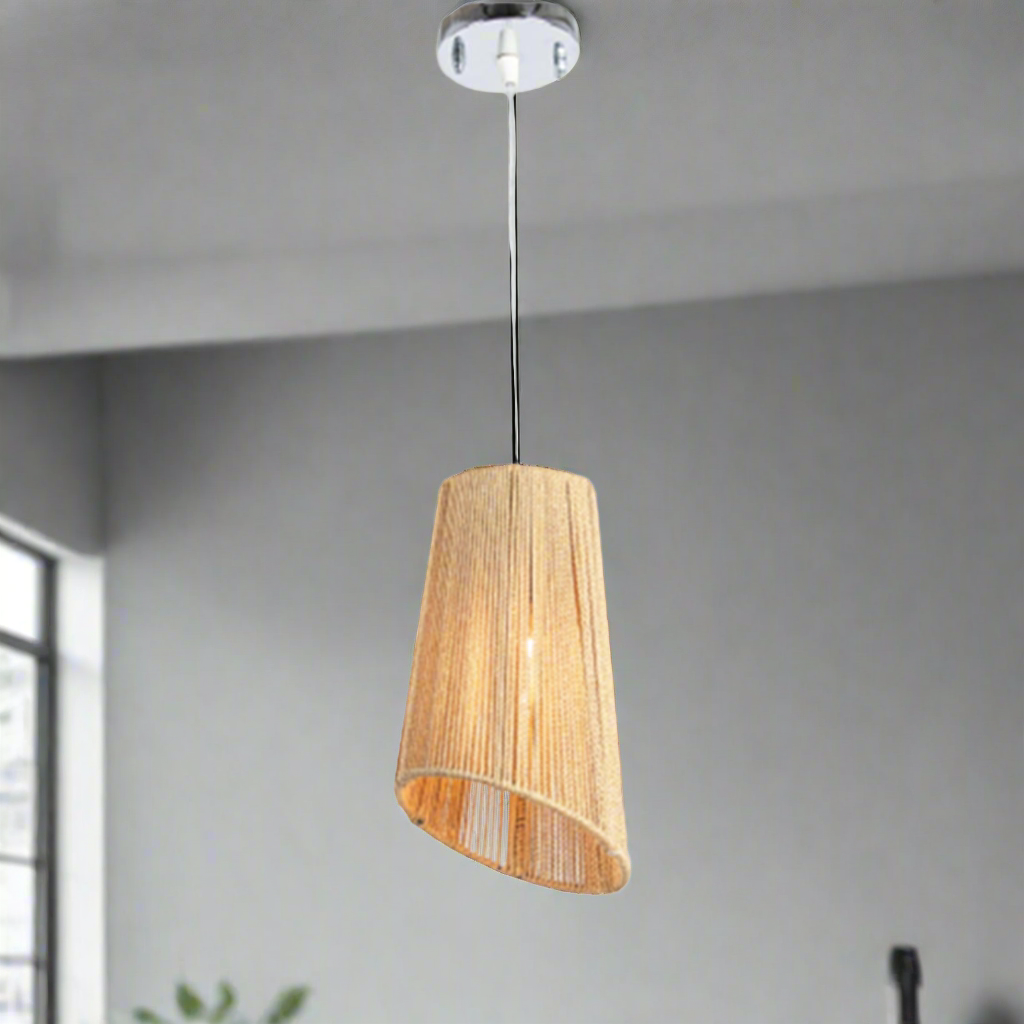 Elegant Makrama chandelier with an artistic design that adds a touch of warmth to your home.