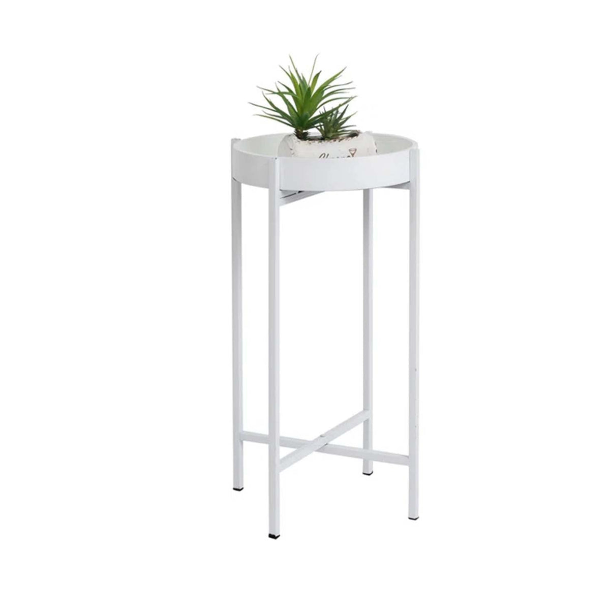 Metal side table with thermal paint - O-SRH-049