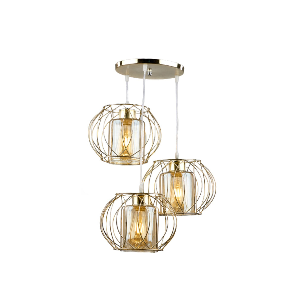 Luxury aluminum chandelier with a modern design