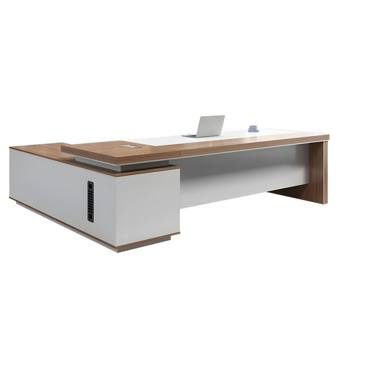 High-quality Spanish MDF wooden manager’s desk – a durable, modern design suitable for professional offices – CEM-133