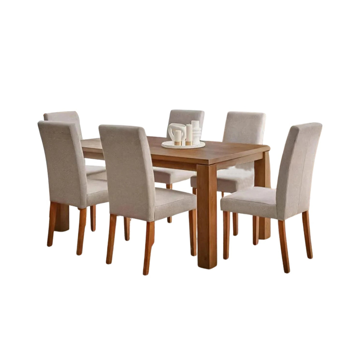 Dining table - 7 pieces of high quality beech wood - KYN-170