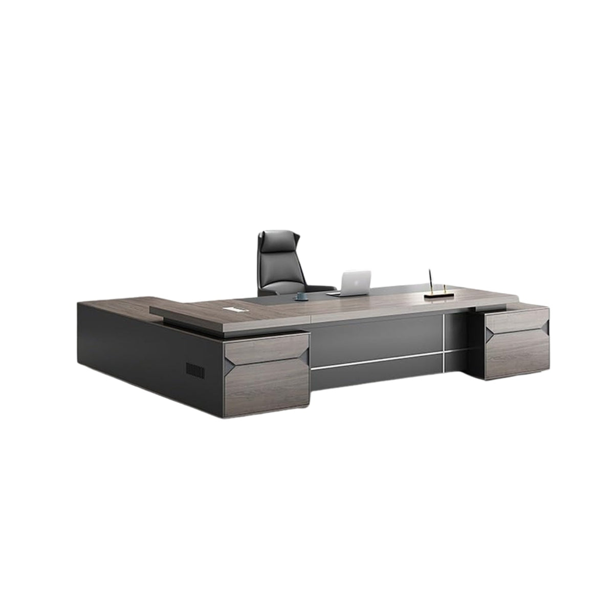 High-Quality Spanish MDF Wooden Executive Desk – Modern Design for Professional Offices – CEM-162