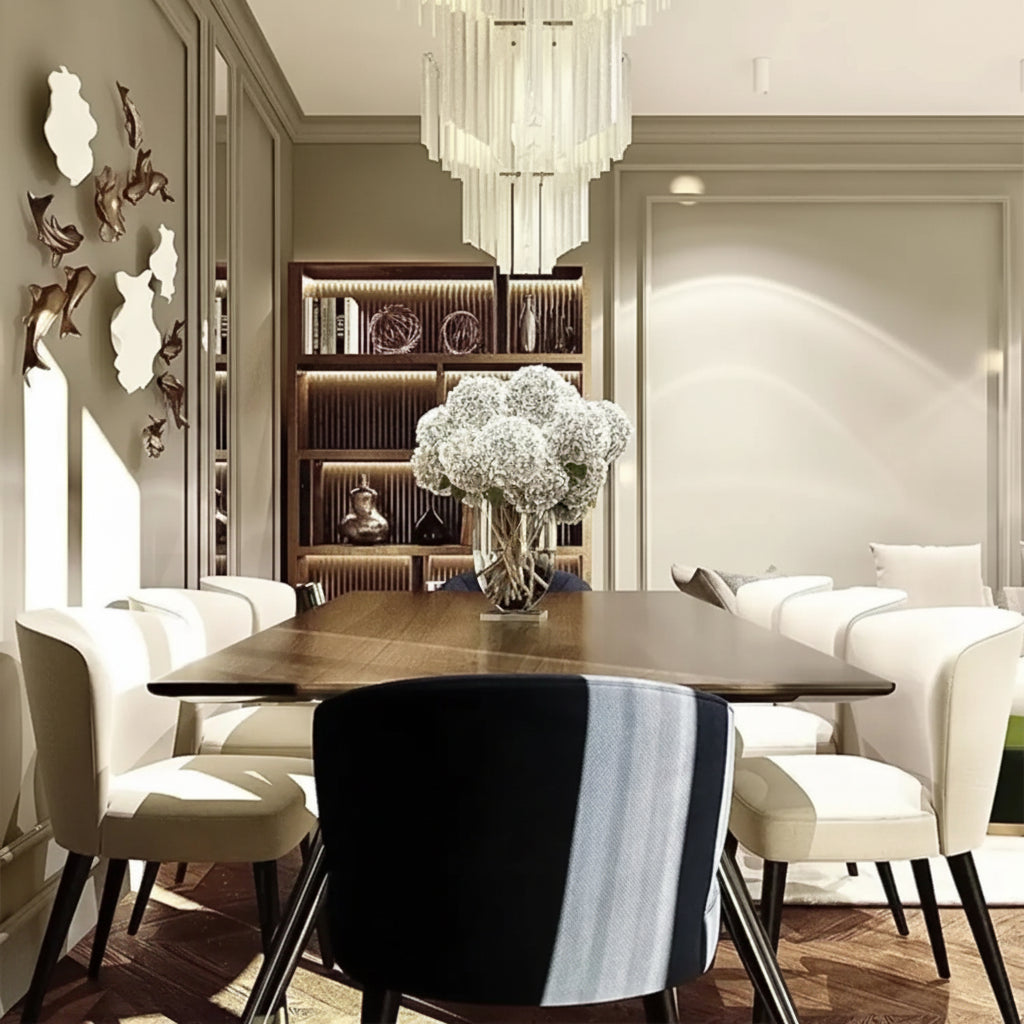 Dining table - 7 pieces of high quality beech wood - KYN-197