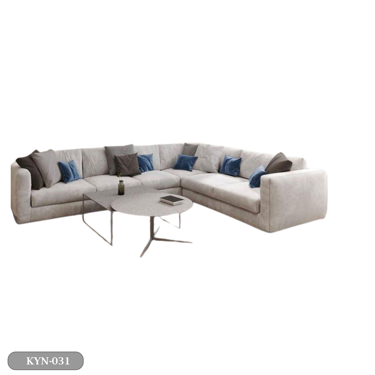 Beech wood corner with linen or velvet fabric - KYN-031