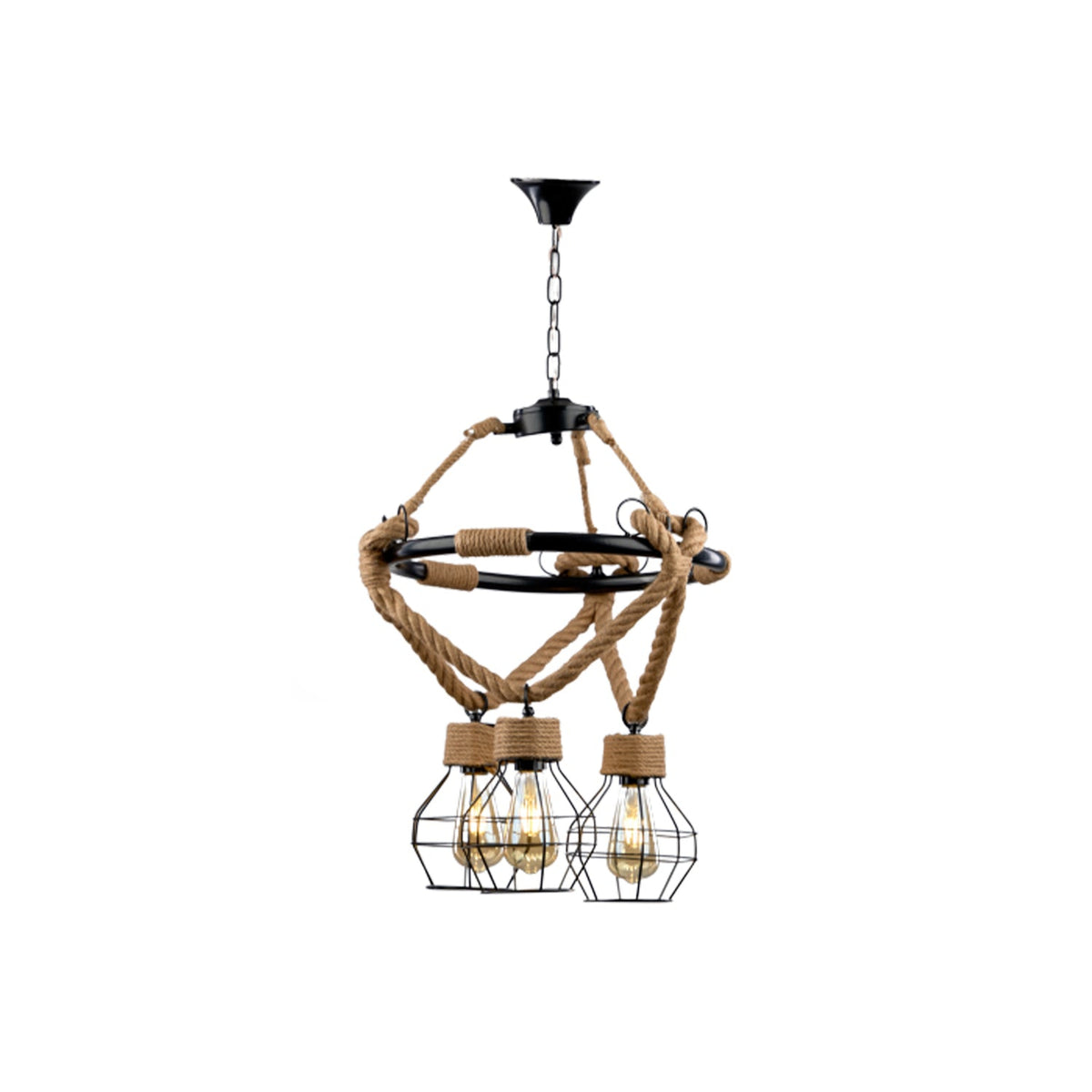 Elegant aluminum chandelier with a sleek modern design