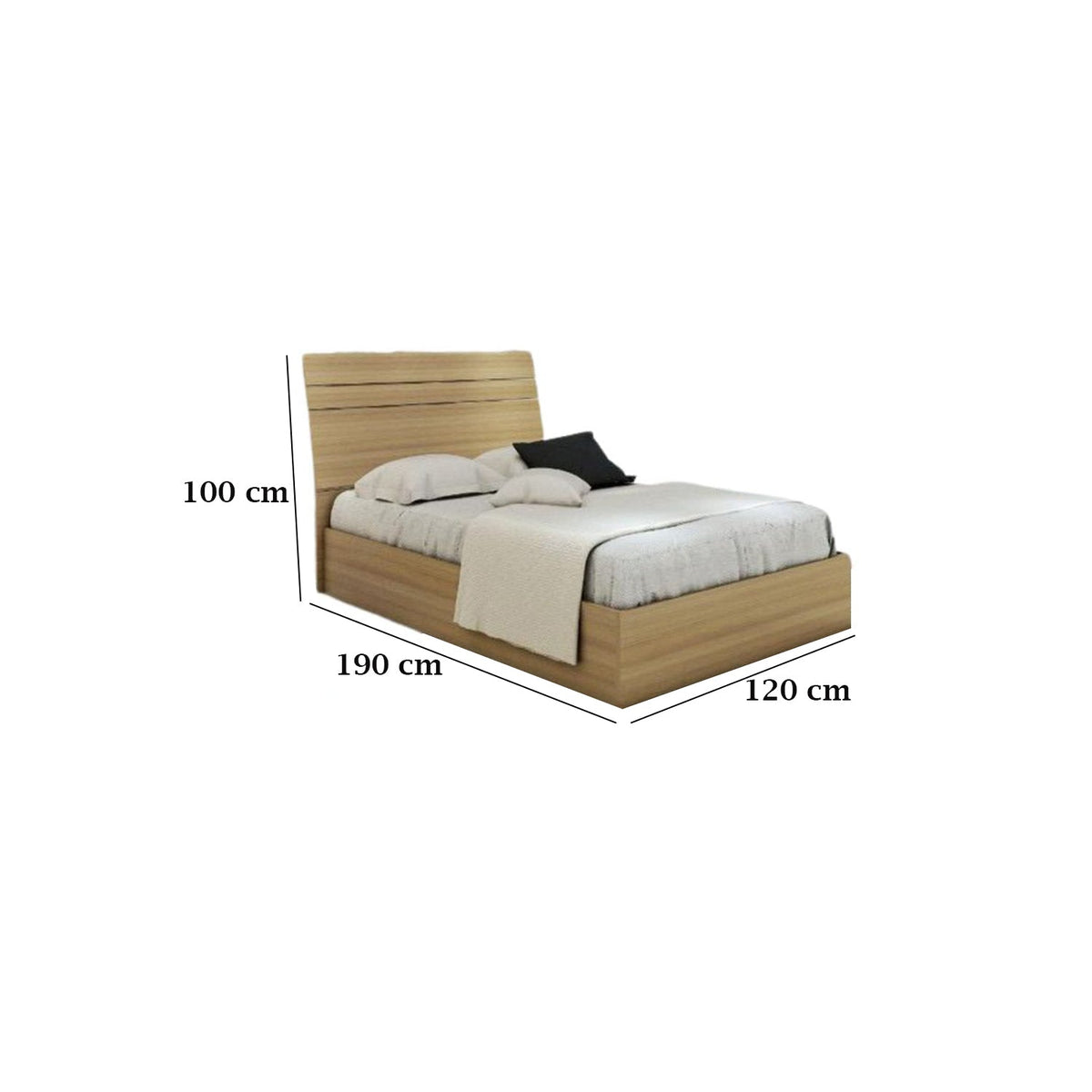 Complete bedroom made of Spanish MDF wood - MAD-015