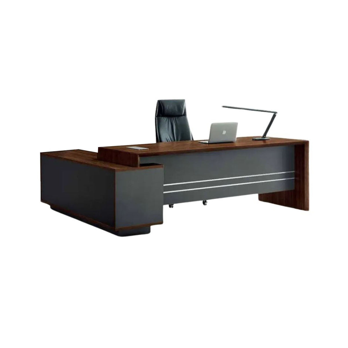 High-quality Spanish MDF wooden manager’s desk – a durable, modern design suitable for professional offices – CEM-145