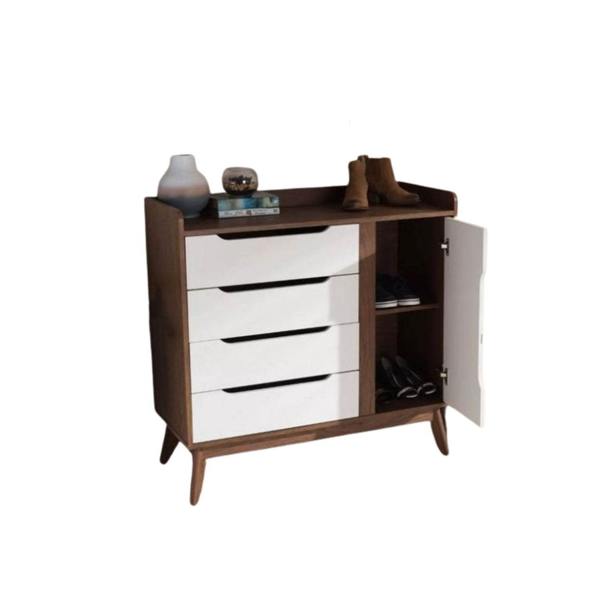 Spanish MDF Wooden Shoe Rack - MAD-112