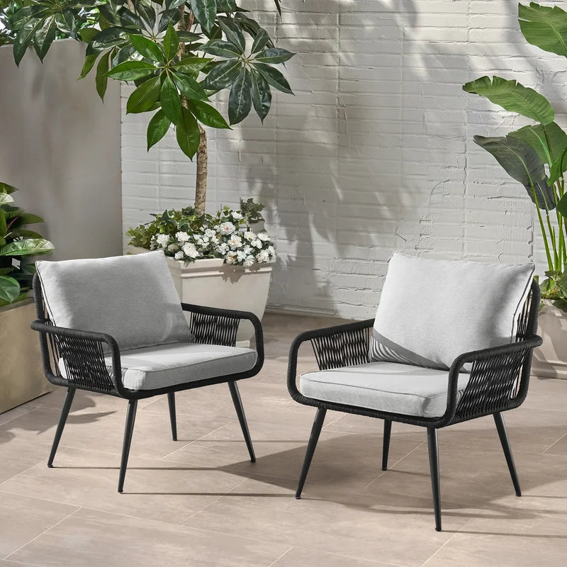 Set of 2 sling chairs 125 for restaurants and cafes