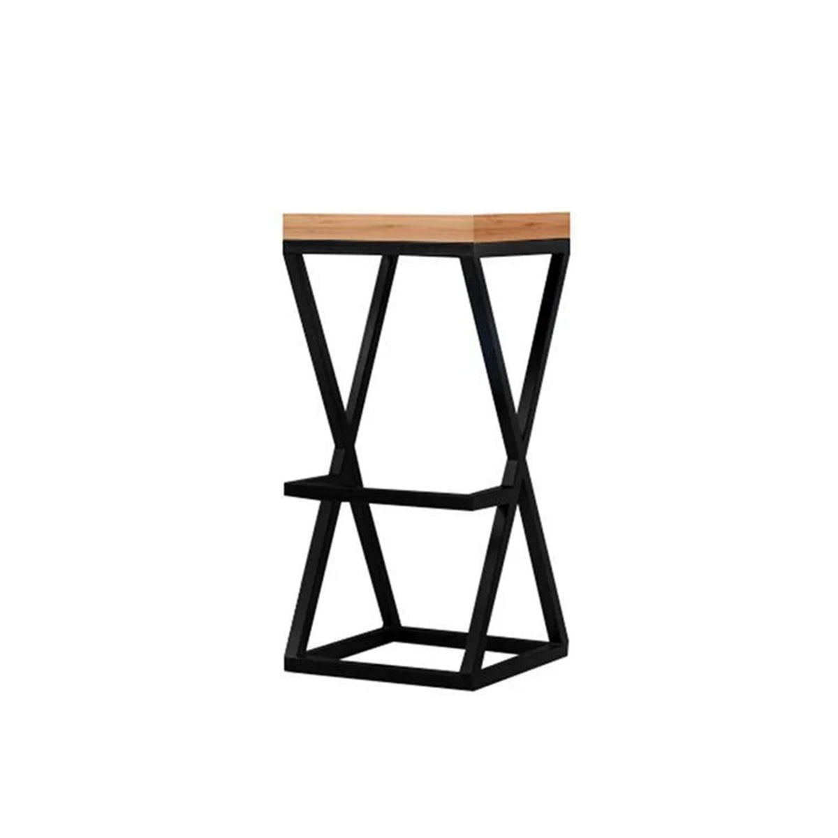 Steel and wood bar chair - SRS-091