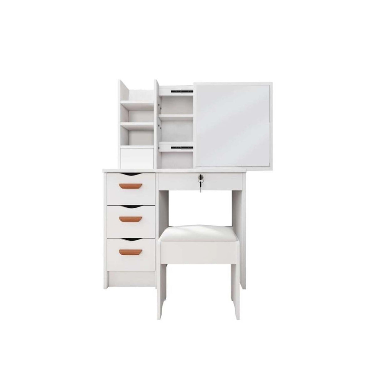 High quality MDF wood dresser with pouf - OSM-040