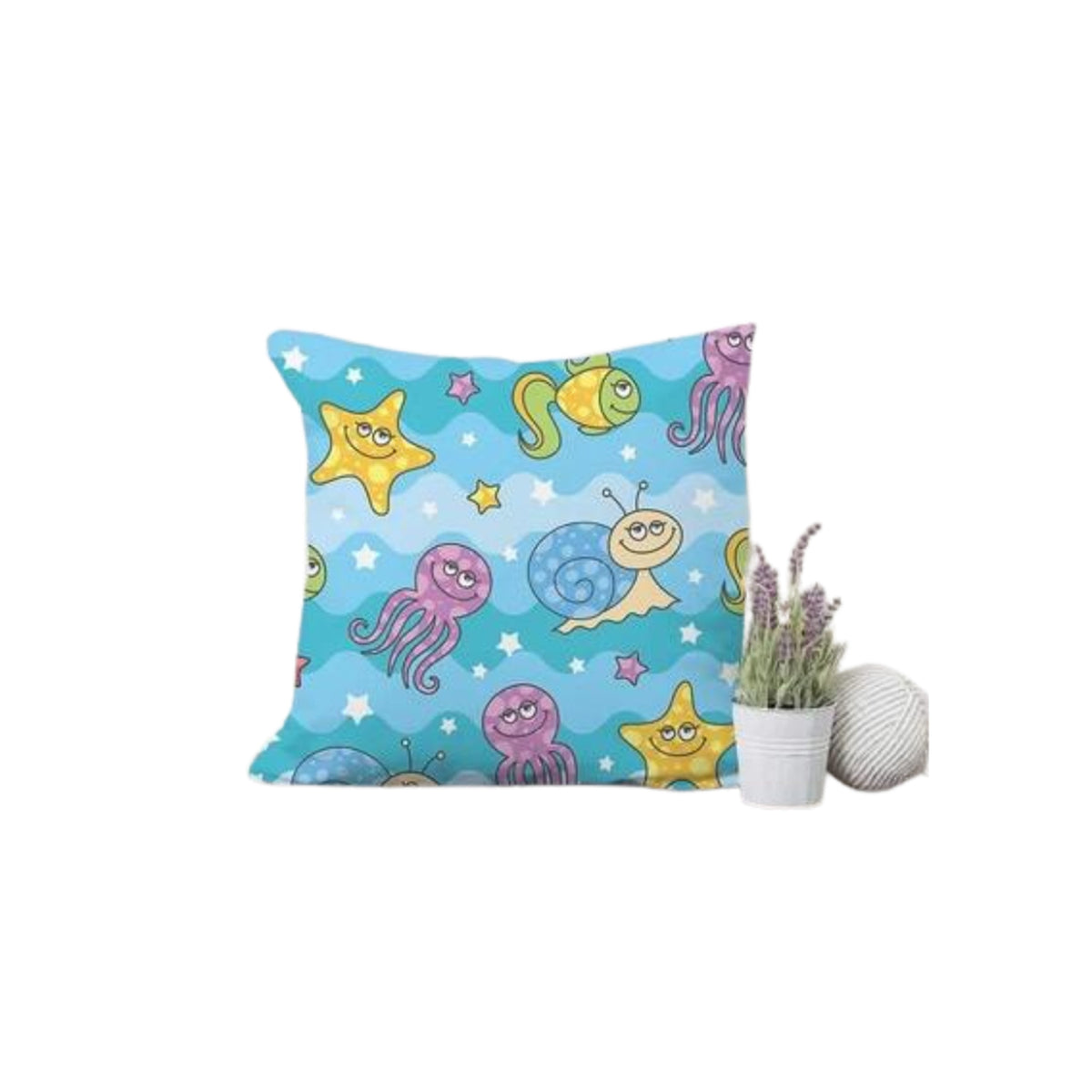 Plush children's pillow in linen - PRV-027