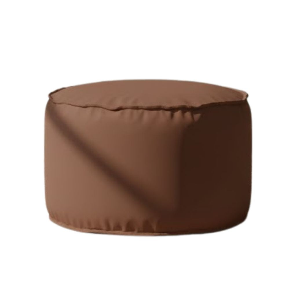 Bean bag pouf Small size with Sabia fabric, chic and modern in brown color ELH-092