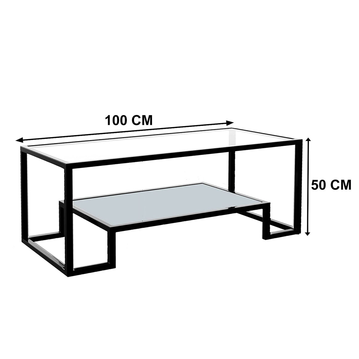 Bronda coffee table 100 * 50 glass