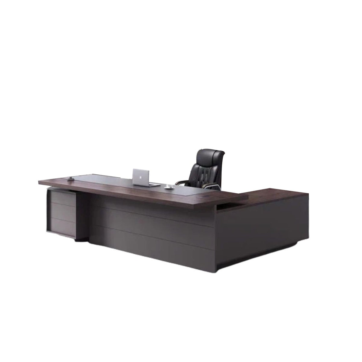 High-quality Spanish MDF wooden manager’s desk – a durable, modern design suitable for professional offices – CEM-157