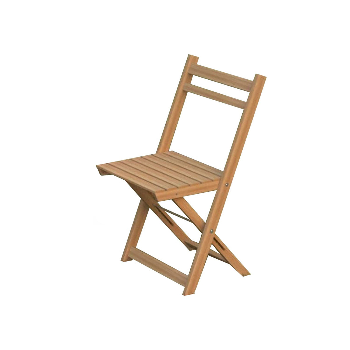 Foldable lightweight beech wood chair - OBG-002