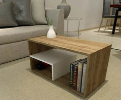 ماجولا ترابيزة قهوة مع رف 80 * 40 خشب MDF