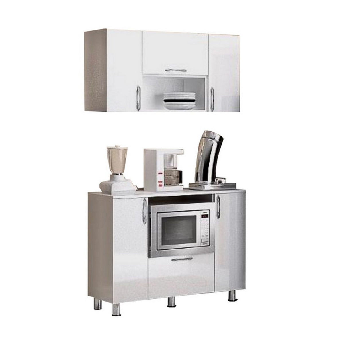 Complete kitchen with wood countertops with MDF layer - KYN-153