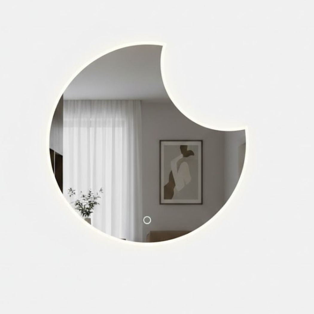 Touch LED Mirror – Modern Circular Design with 70 cm Diameter – Model KTM-001