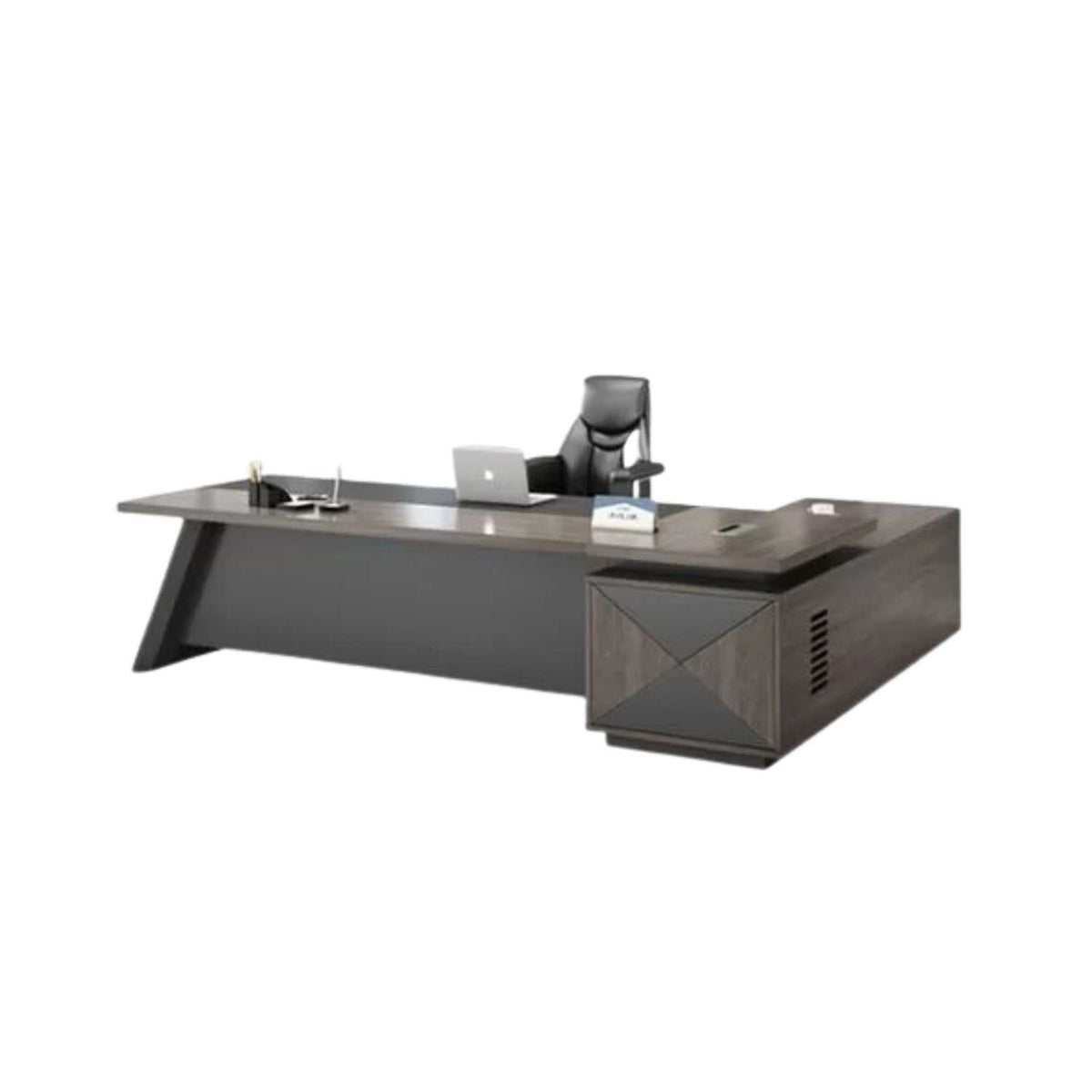 High-quality Spanish MDF wooden manager’s desk with a modern design – Model CEM-126
