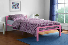 Barilo iron bed, electrostatic painted in pink