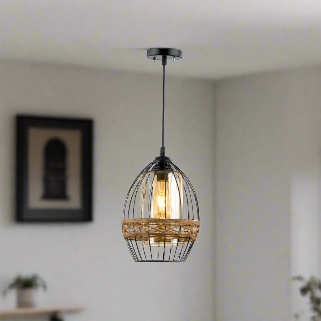 Aluminum chandelier with a modern artistic design