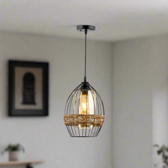 Aluminum chandelier with a modern artistic design