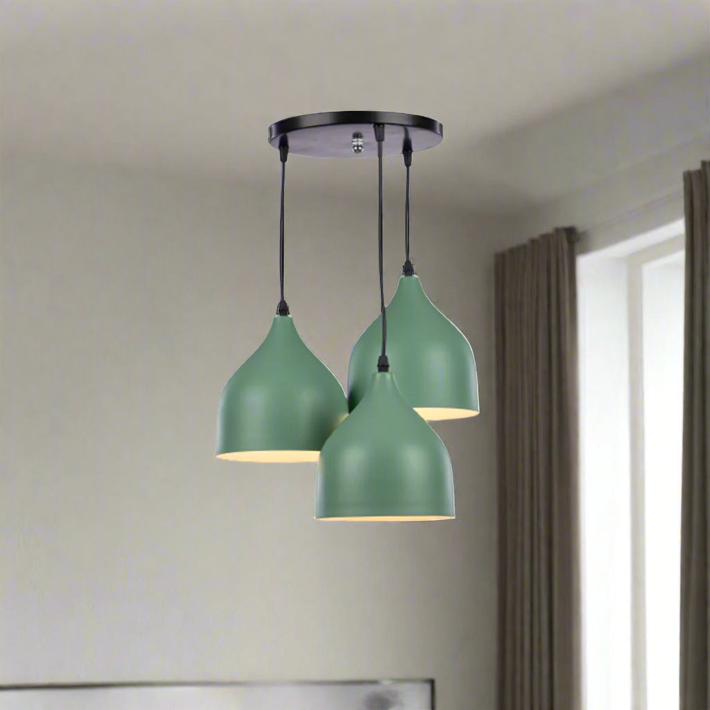 Luxury aluminum chandelier with a sleek modern design