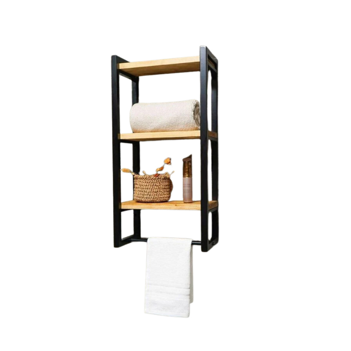 High quality MDF wood shelf bathroom unit - OSM-496