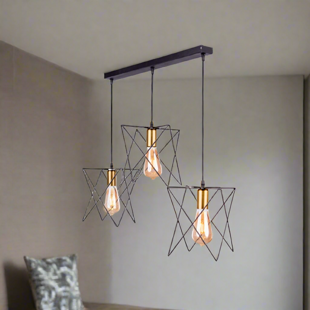 Elegant aluminum chandelier with a modern design for sophisticated lighting