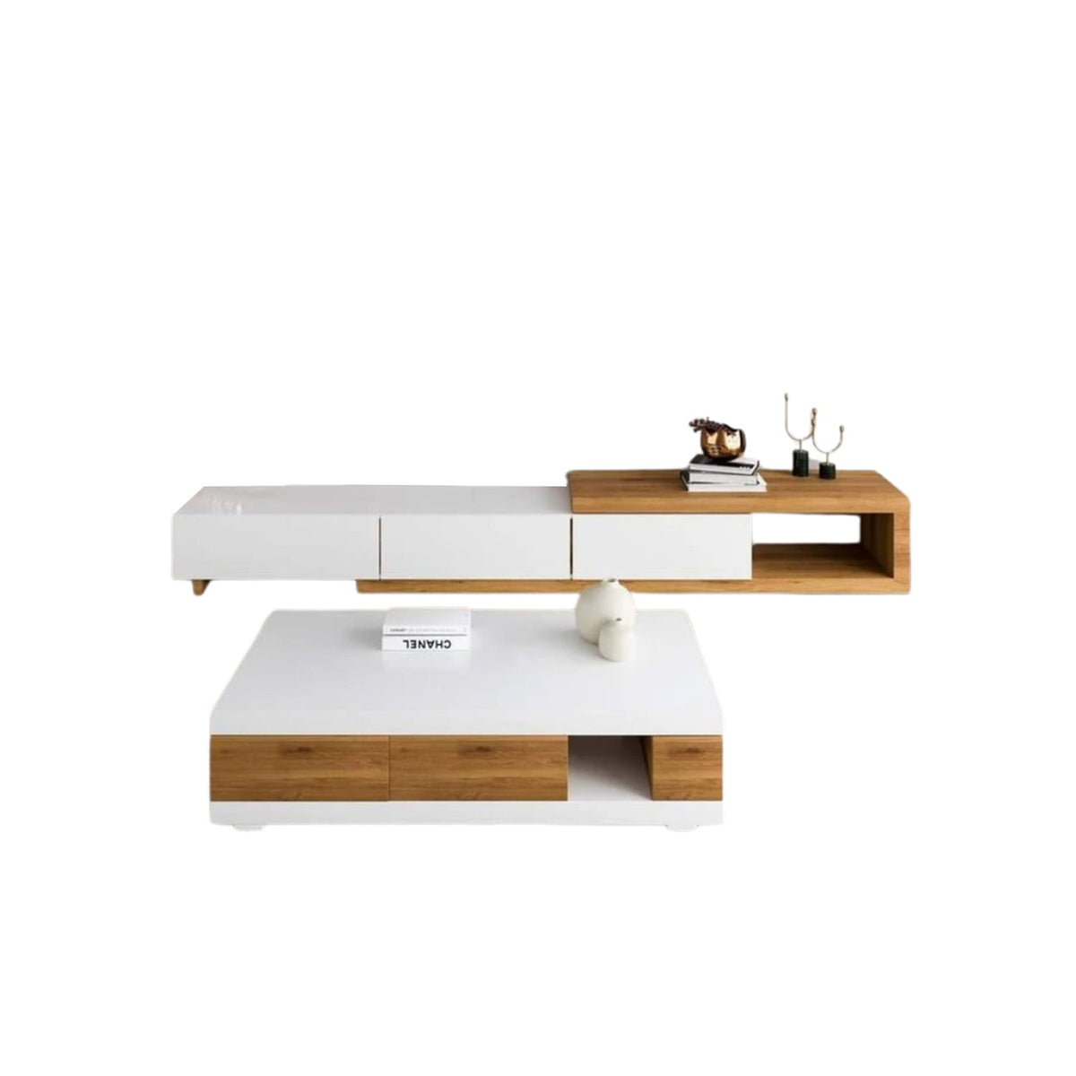 Coffee table set with TV table - high quality MDF wood - OSM-378