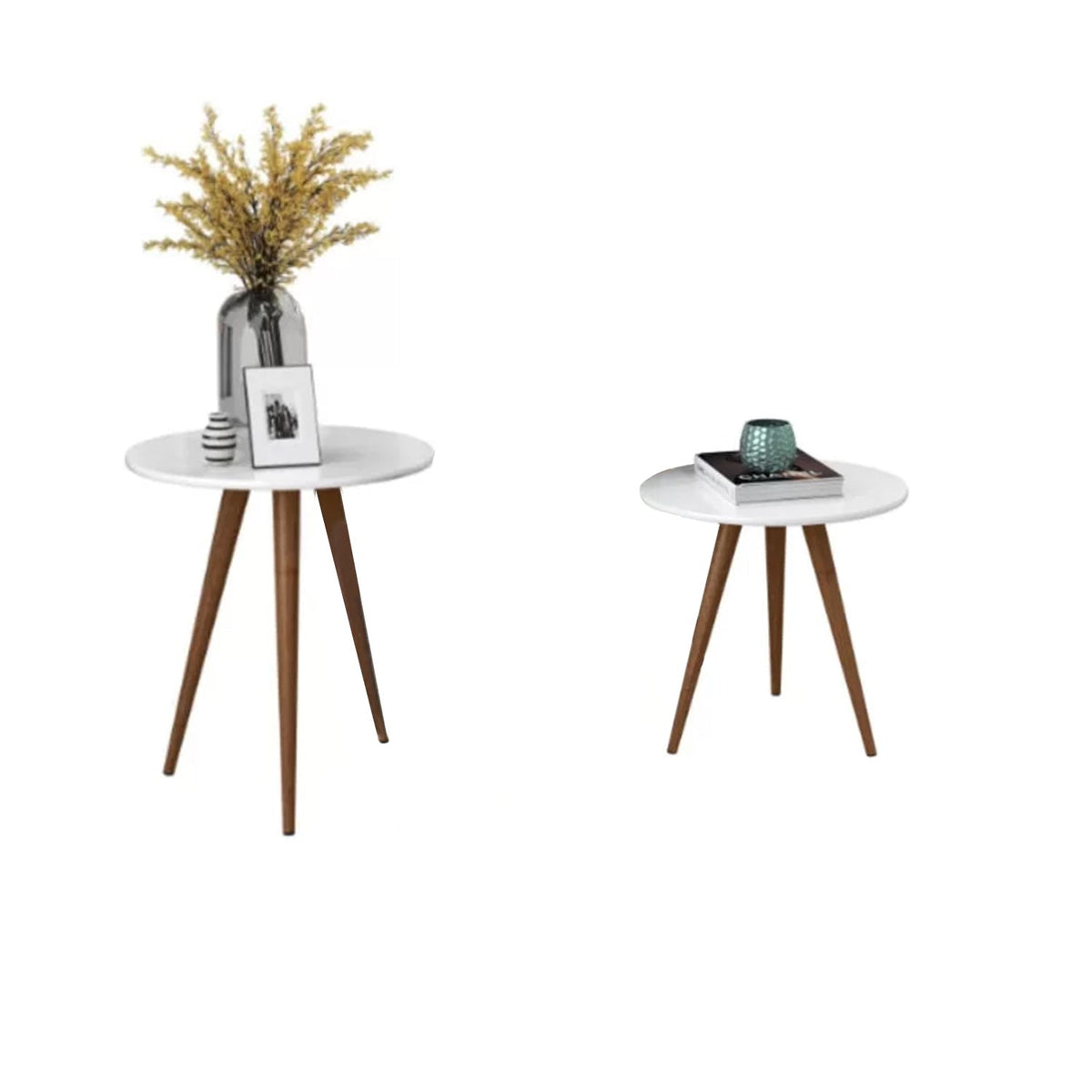 High-quality MDF wood interlocking side table set - OAL-046