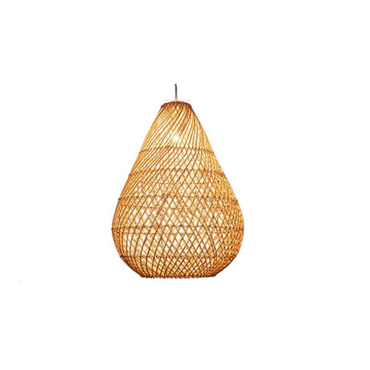 Natural Bamboo Chandelier 40x40cm - HOB-031