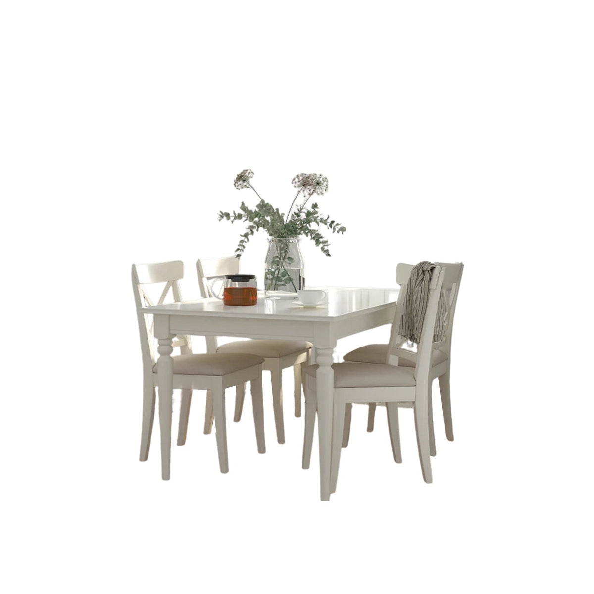Dining table - 5 pieces of high quality beech wood - KYN-159
