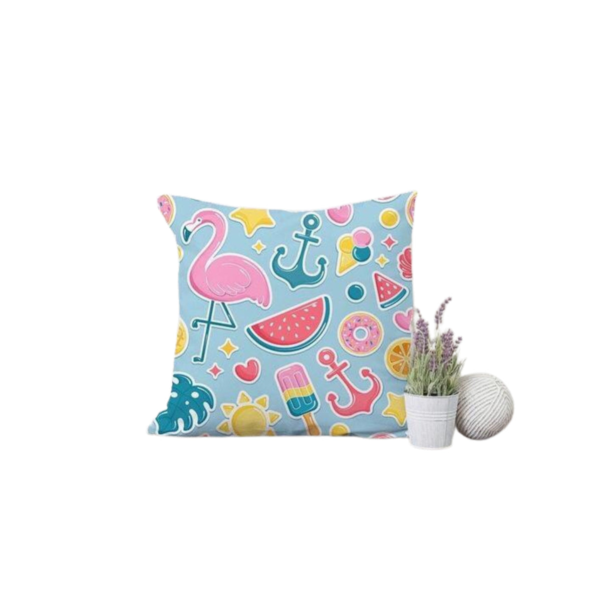 Plush children's pillow in linen - PRV-037