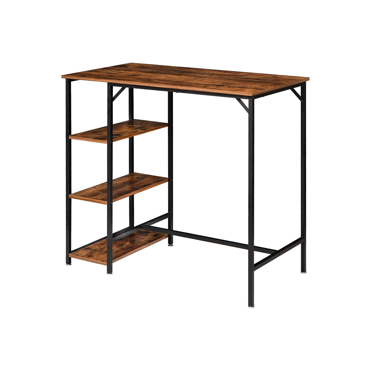 High quality wood and metal rectangular bar table - OMM-036