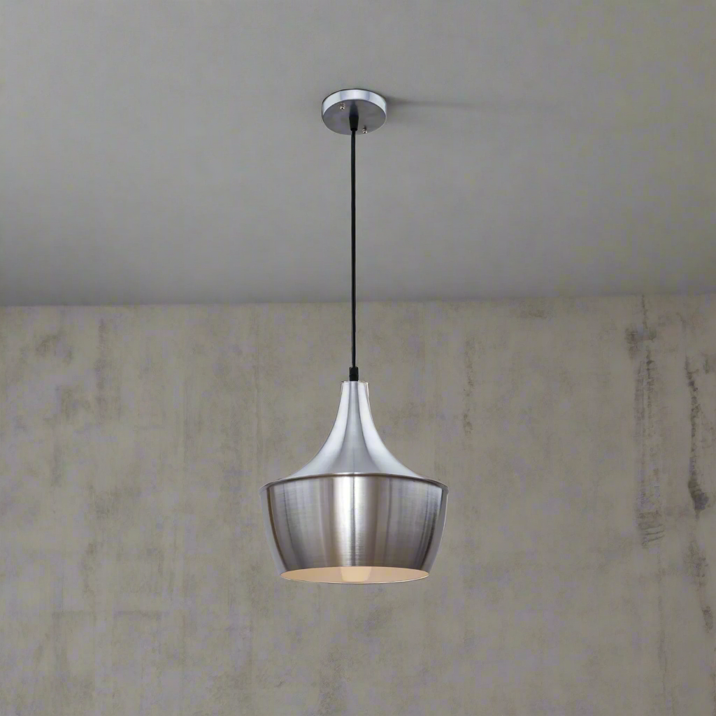 Aluminum chandelier with a modern and elegant design