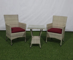 Rattan set 2 chairs and table TOK-006