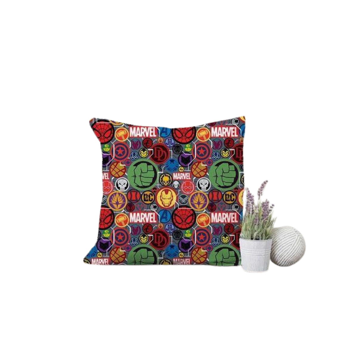 Plush children's pillow in linen - PRV-031