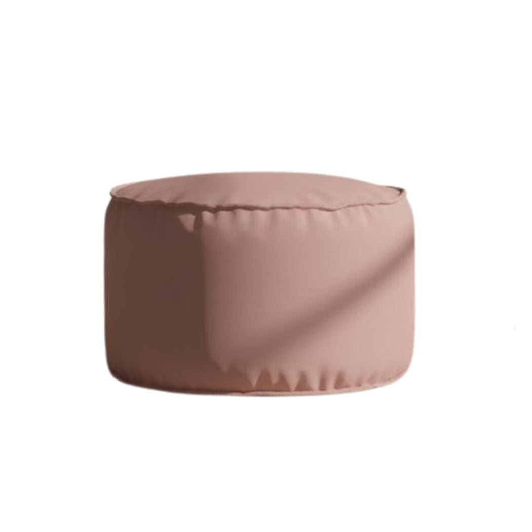 Bean bag pouf Small size with Sabia fabric, chic and modern in cashmere color ELH-089