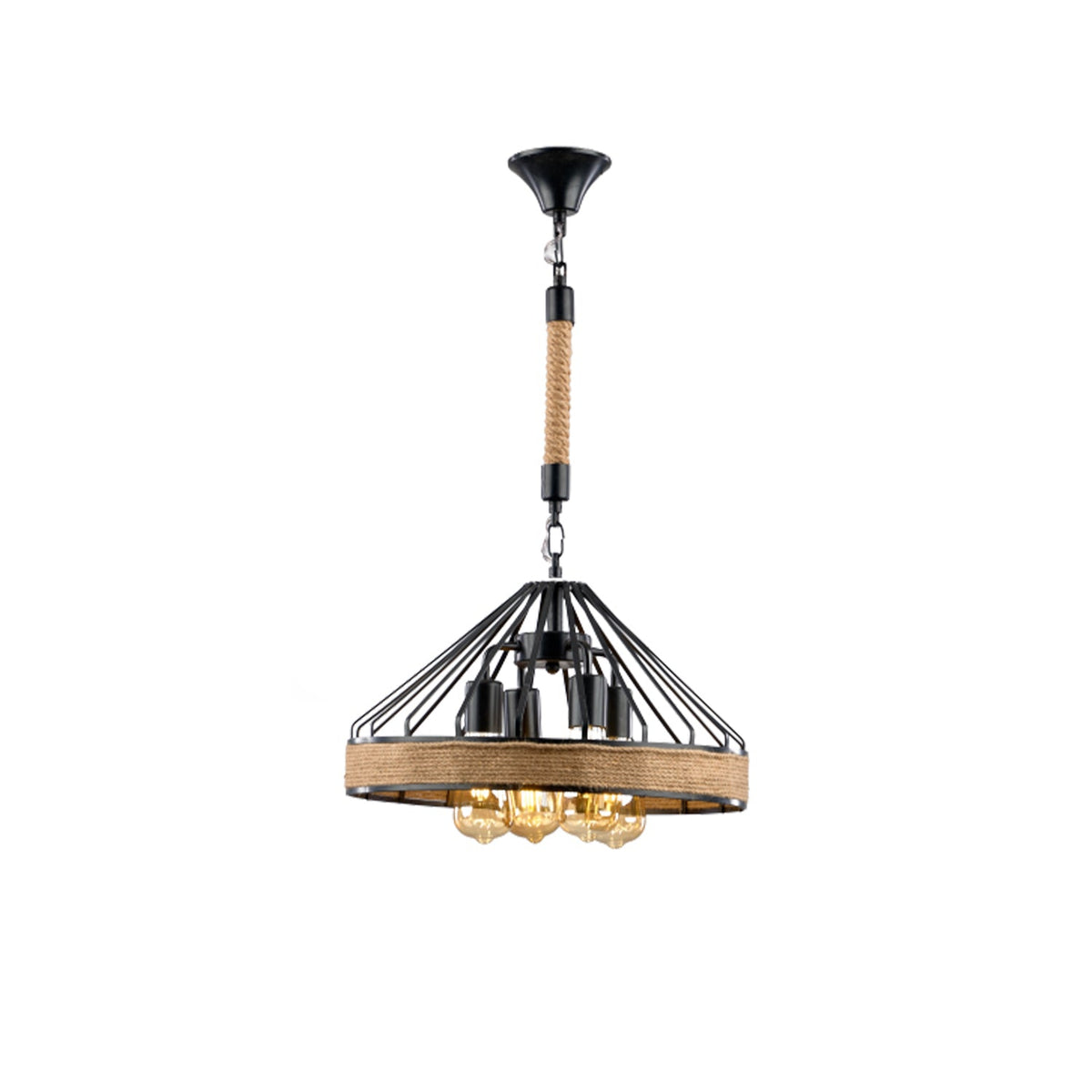 Elegant aluminum chandelier with a luxurious and modern design
