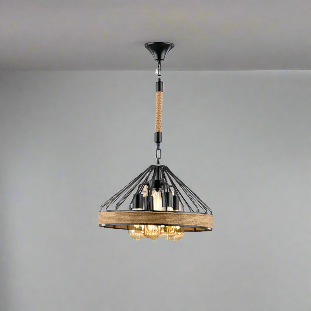 Elegant aluminum chandelier with a luxurious and modern design