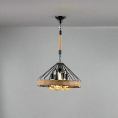 Elegant aluminum chandelier with a luxurious and modern design