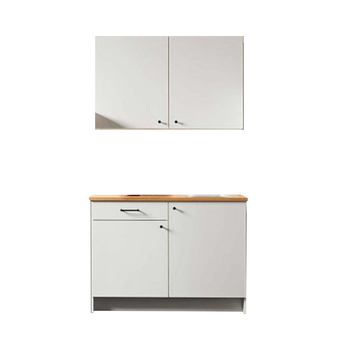 Complete kitchen with wood countertops with MDF layer - KYN-150