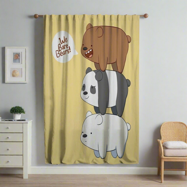 Children's curtain made of velvet fabric with linen - PRV-127