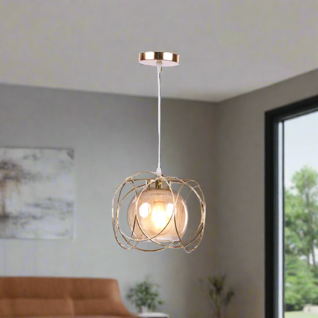 Aluminum chandelier with a luxurious modern design that adds an artistic touch to your home.