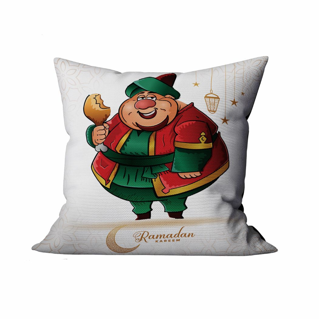 Ramadan Cushion 40×40 cm with Fiber Filling and Zipper – Elegant Ramadan Design | OS-RAM-024