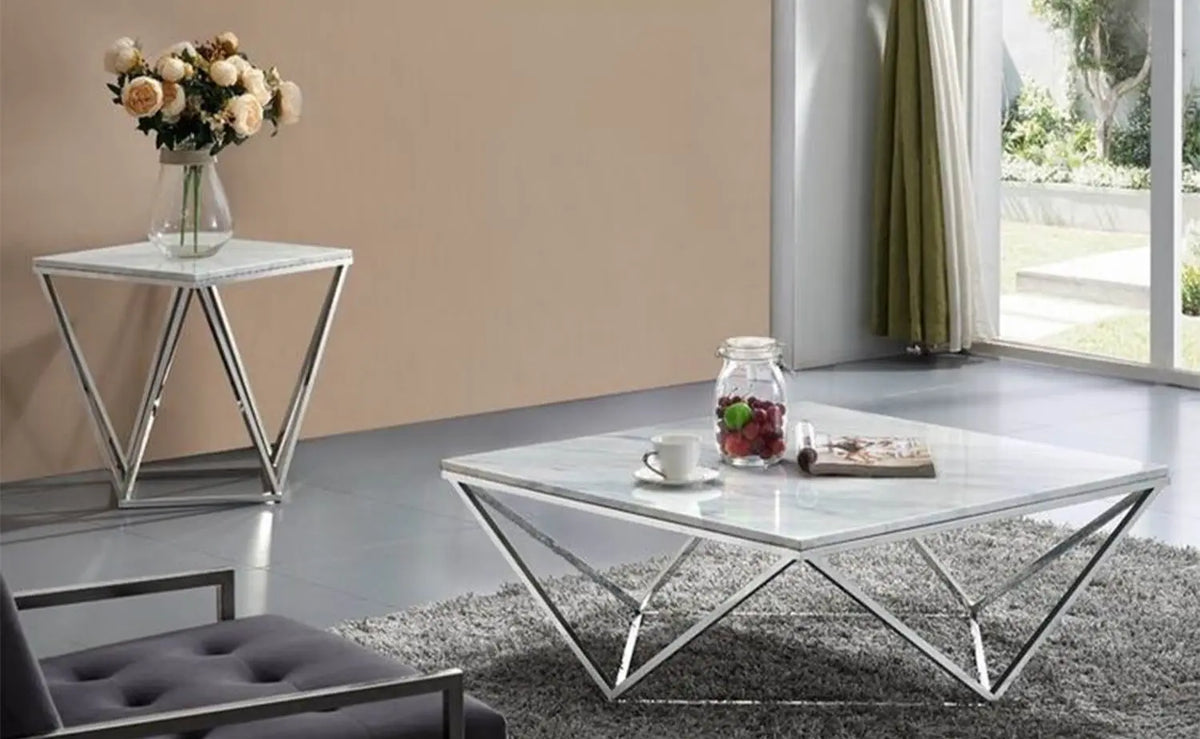 Eccles iron coffee table, electrostatic paint
