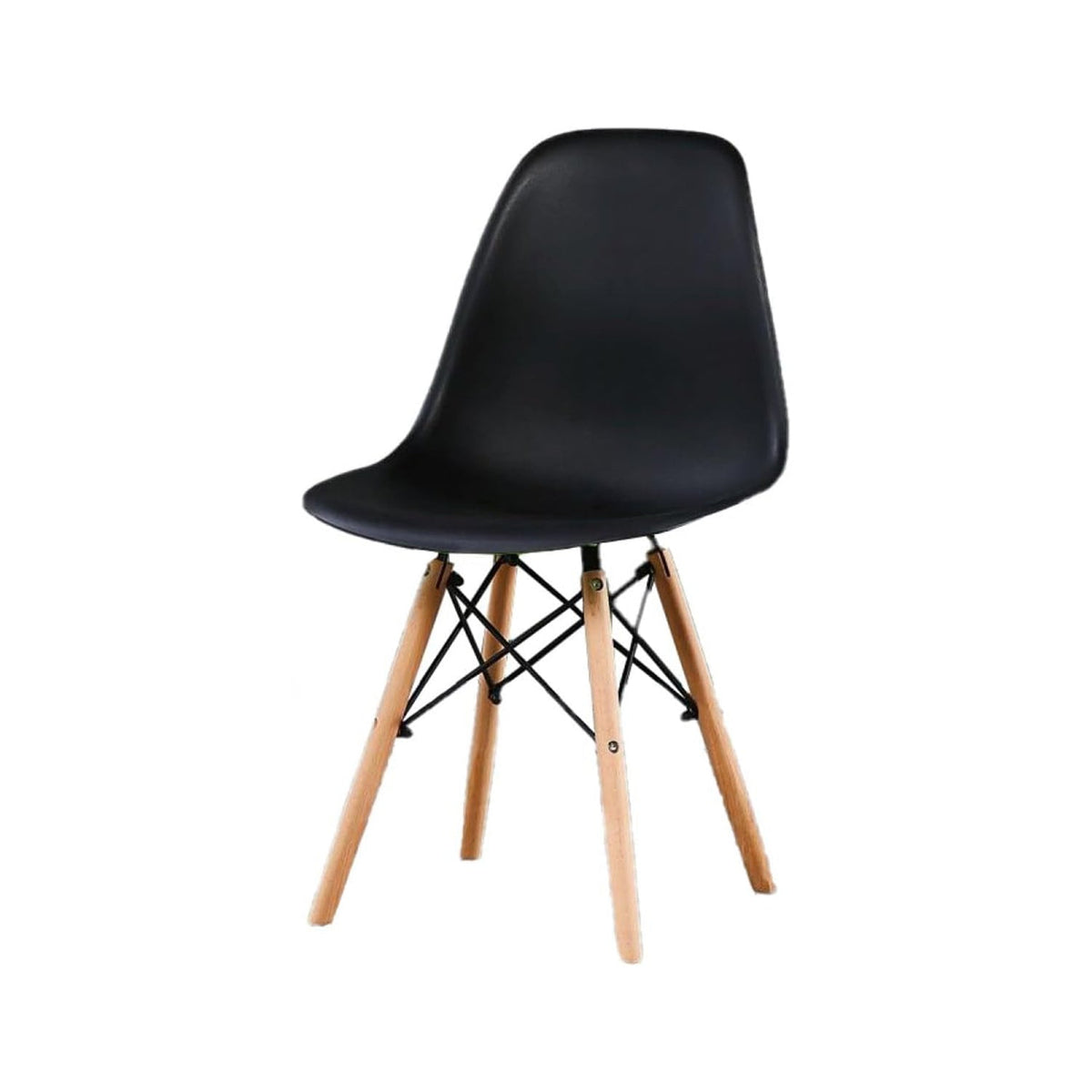 Modern acrylic chair with beech wood legs - RYL-002